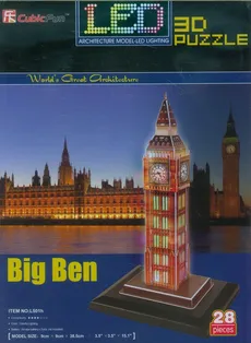 Puzzle 3D Led Zegar Big Ben - Outlet