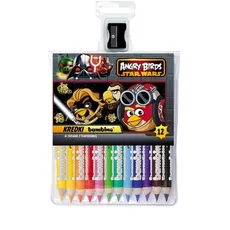 Kredki bambino w oprawie drewnianej 12 kolorów Angry Birds