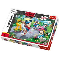 Puzzle Myszka Miki i przyjaciele Na rolkach 100
