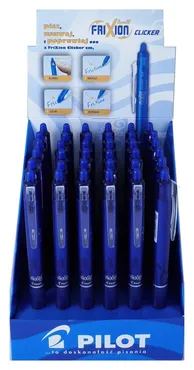 Długopis żelowy Pilot FriXion Ball Clicker Niebieski Medium Display 36 sztuk