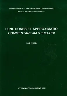 Functiones et approximatio 50.2