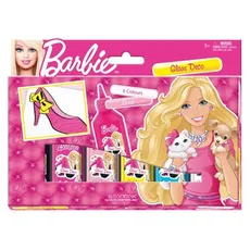 Farby witrażowe 6 kolorów Barbie