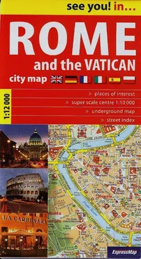 Rome and the Vatican 1:12 000