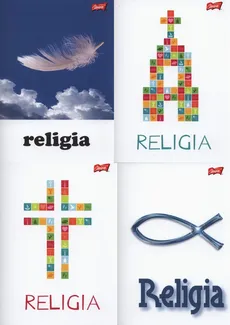 Zeszyt A5 Religia w kratkę 60 kartek 10 sztuk mix