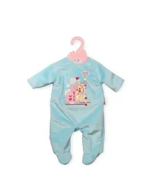 Ubranko dla lalki Baby born Dress & Romper niebieskie