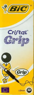Długopis Cristal Grip czarny 20 sztuk