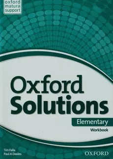 Oxford Solutions Elementary Ćwiczenia - Outlet - Davies Paul A., Tim Falla