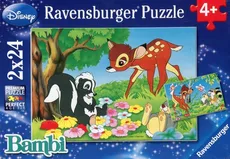Puzzle Disney Bambi z przyjaciółmi 2x24