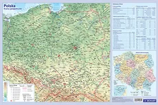 Podkładka mapa Polski fizyczna