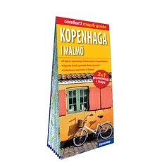 Kopenhaga i Malmö laminowany map&guide 2w1 przewodnik i mapa - Tomasz Duda
