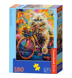 Puzzle 180 Kitten's Floral Ride