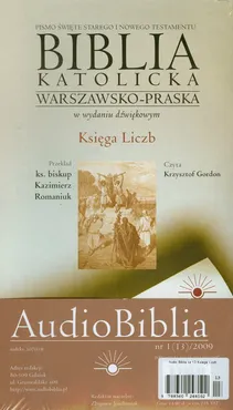 Biblia katolicka warszawsko praska Księga Liczb CD