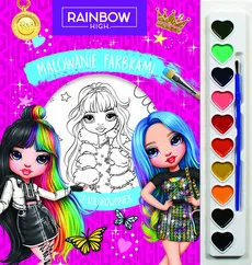 Malowanie farbkami. Rainbow High