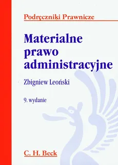 Materialne prawo administracyjne - Zbigniew Leoński