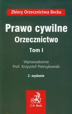 Prawo cywilne Orzecznictwo Tom 1 - Outlet - Krzysztof Pietrzykowski