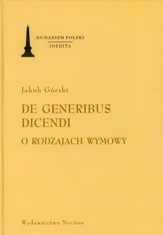 De generibus dicendi - Jakub Górski