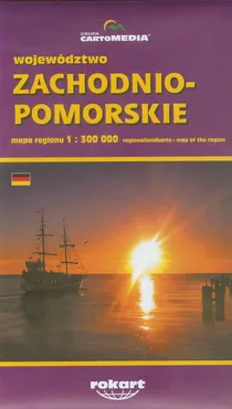 Województwo zachodniopomorskie mapa regionu 1:300 000 - Outlet