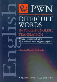 Difficult words in Polish-english translation - Outlet - Kozłowska Douglas Christian