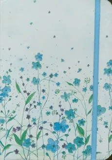 Notatnik Mini Niebieskie Kwiaty