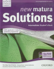 New Matura Solutions Intermediate Student's Book Kurs przygotowujący do matury - Paul Davies, Tim Falla
