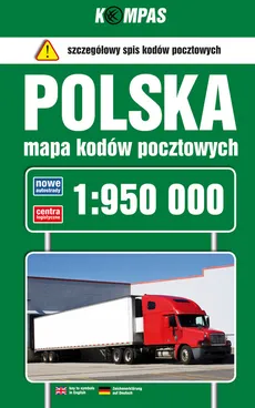 Polska Mapa kodów pocztowych 1:950 000 