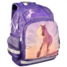 Plecak szkolny Koń fioletowy