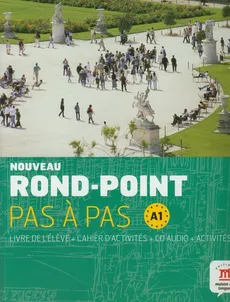 Noveau Rond-Point Pas a Pas A1 Livre de l'eleve + Cahier d'activites z płytą CD - Josiane Labascuole, Christian Lause, Corinne Royer