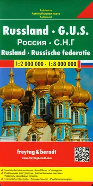 Rosja mapa drogowa 1:2 000 000/1:8 000 000 - Outlet