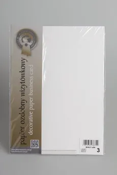 Papier wizytówkowy A4 20 arkuszy 240g/m2 - Biały len