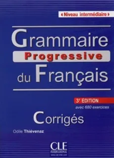 Grammaire progressive du Francais intermediaire 3ed klucz - Outlet - Odile Thievenaz