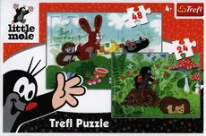 Puzzle Krecik 2 w 1 Zabawy na polanie