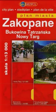 Zakopane Bukowina Tatrzańska Nowy Targ plan miasta - Outlet