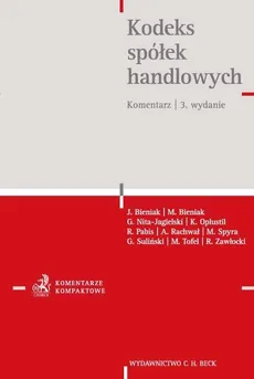 Kodeks spółek handlowych Komentar - Outlet - J. Bieniak, M. Bieniak, G. Nita-Jagielski