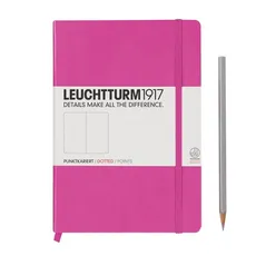Notes Medium Leuchtturm1917 w kropki różowy 339585