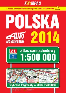 Polska 2014 Atlas samochodowy 1:500 000 - Outlet
