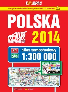Polska 2014 Atlas samochodowy 1:300 000 - Outlet