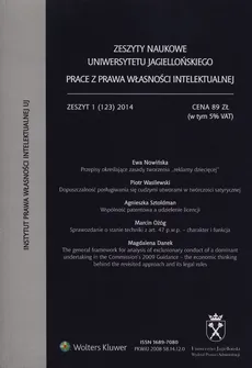 Zeszyty naukowe Uniwersytetu Jagiellońskiego 123/2014