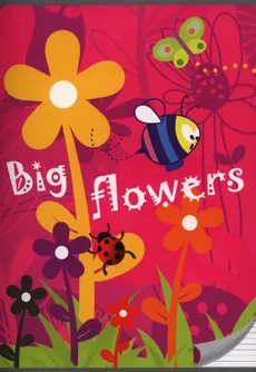 Zeszyt A5 w trzy linie 16 kartek Big flowers - Outlet