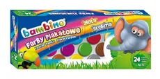 Farby Plakatowe Bambino 24 kolorów - Outlet