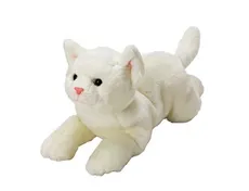 Kot Biały 35 cm leżący