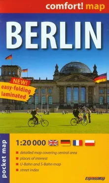 Berlin plan miasta 1:20 000 laminowany