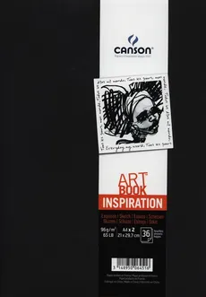 Szkicownik A4 Canson Artbook Inspiration 2x36 kartek czarny