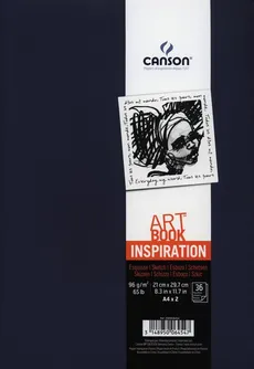 Szkicownik A4 Canson Artbook Inspiration 2x36 kartek granatowy