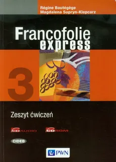 Francofolie express 3 Zeszyt ćwiczeń z 2 płytami CD - Outlet - Supryn-Klepcarz M, R.Boutegege
