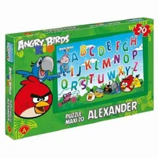 Puzzle Maxi 20 Angry Birds Rio Literki