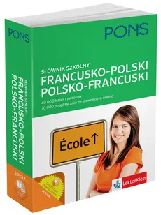 Szkolny słownik francusko-polski, polsko-francuski - Outlet