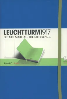 Notes Medium Leuchtturm1917 gładki Bicolore lazurowo - limonkowy