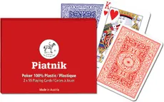 Karty do gry Piatnik 2 talie, Poker plastic - Outlet