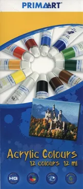 Farby akrylowe Prima Art 12 kolorów 12 ml w tubie - Outlet