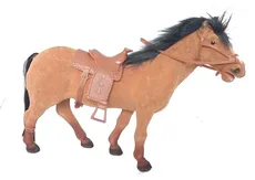 Koń figurka 30 cm brązowa
